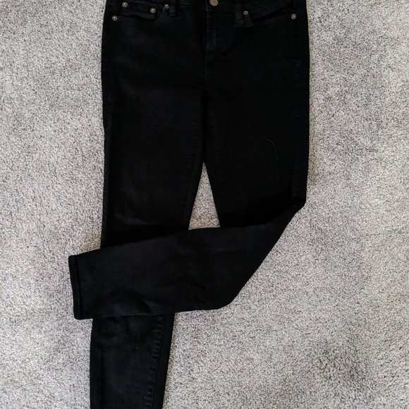 J Crew Black Toothpick Jeans Size 27 - Picture 5 of 6
